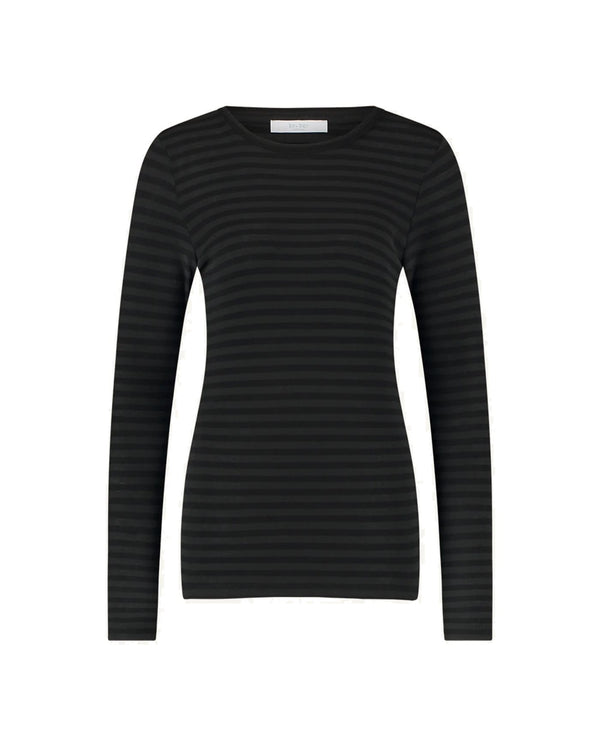 BASIC LS MELANGE STRIPE TOP