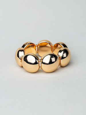 BIG ELASTIC BRACELET GOLD