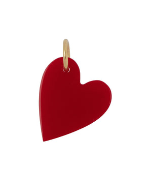 BIG HEART CHARM RED