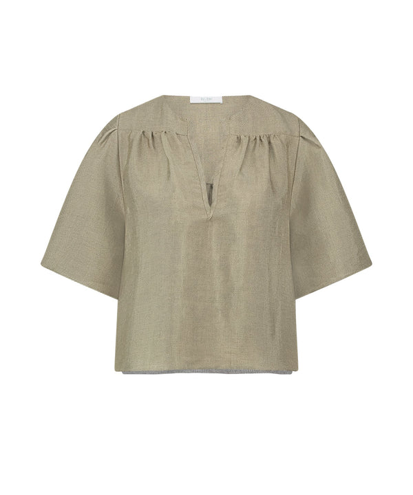 BLAKE GLOSS BLOUSE GOLD