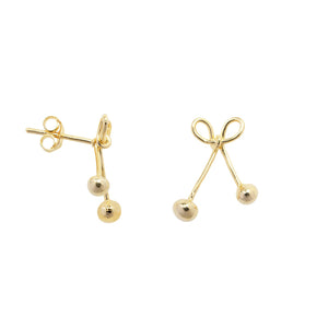 BOW STUD EARRING GP