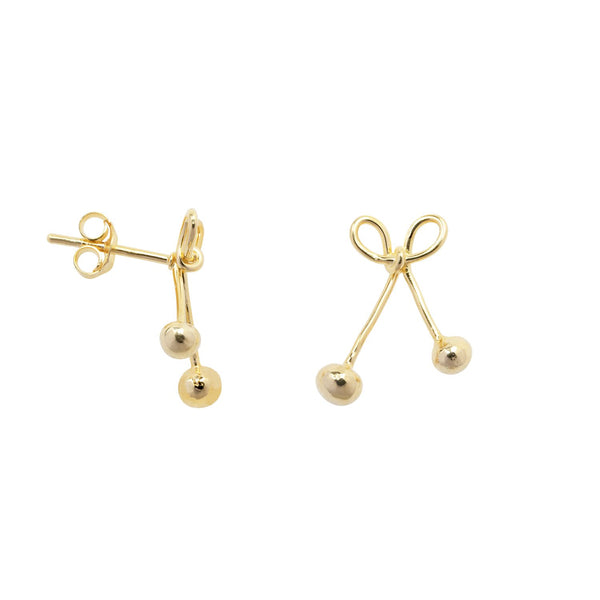 BOW STUD EARRING GP
