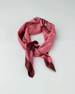 ELLE SILK SCARF PINK