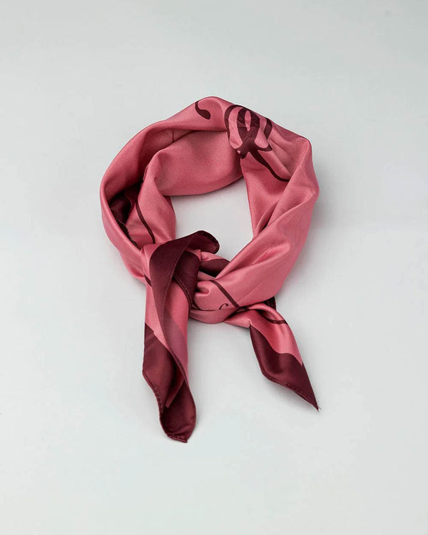 ELLE SILK SCARF PINK