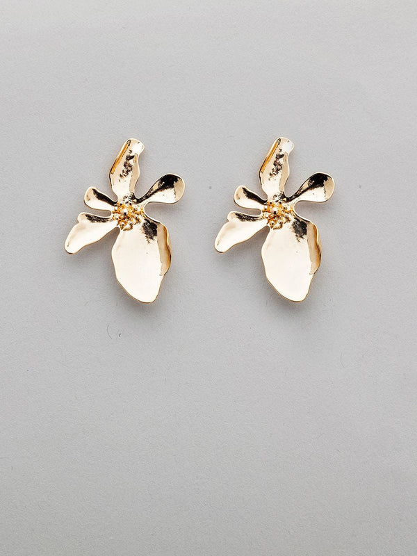 FLOWER GOLD EARRING