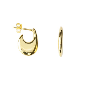 HALF DROP STUD EARRING GP