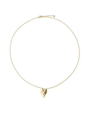 HEART NECKLACE 60CM GP