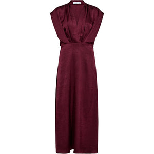 L'EGANCE SATIN DRAPE DRESS