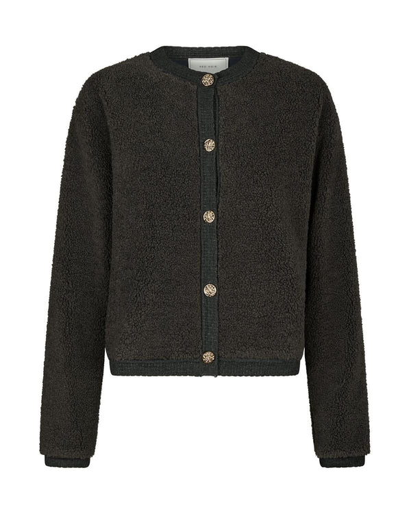 LIMO FLUFFY KNIT CARDIGAN