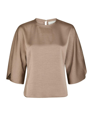 LIORA HEAVY SATEEN BLOUSE