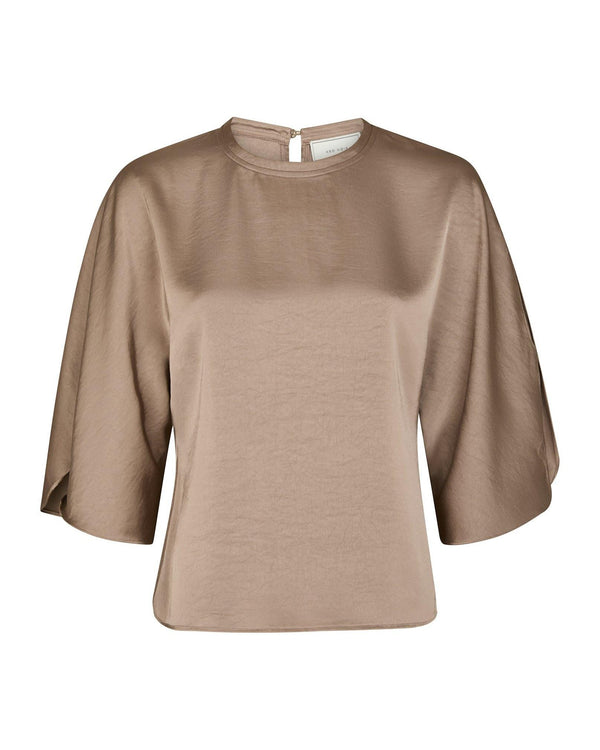 LIORA HEAVY SATEEN BLOUSE