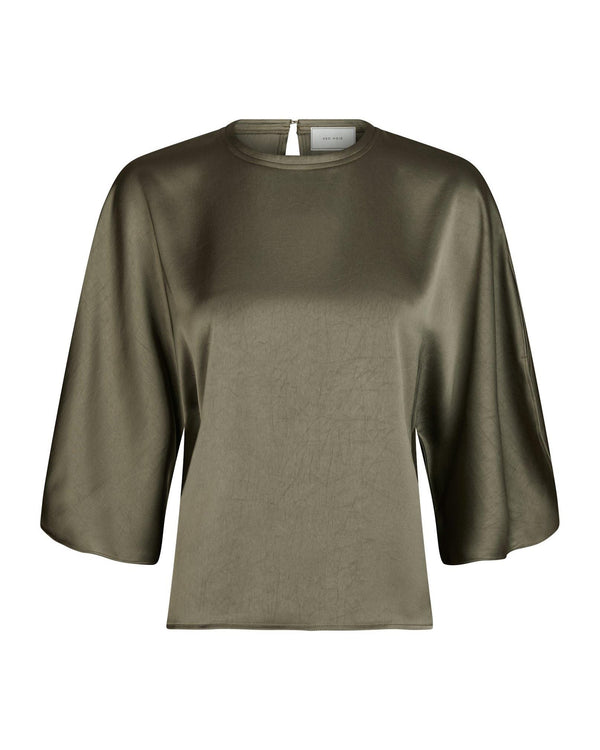 LIORA HEAVY SATEEN BLOUSE