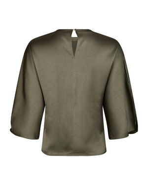 LIORA HEAVY SATEEN BLOUSE