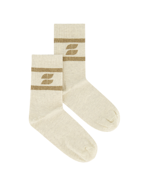 LOGO SPARKLE SOCKS GOLD