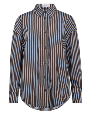 MELVIN STRIPE TWIST BOW SHIRT