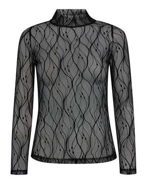 MERCYCC MESH TURTLENECK