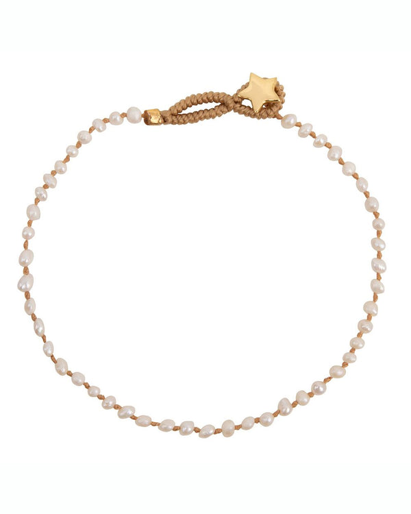 PEARL SILK BRACELET GP