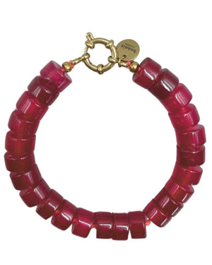 PHIL BURGUNDY NECKLACE