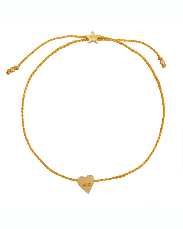 PLAIN HEART BRACELET OKER GP