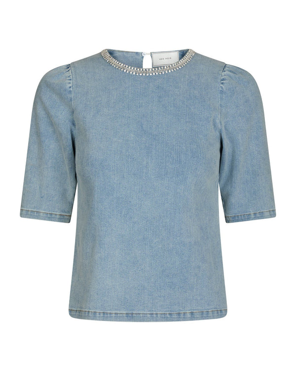 ROSIA DENIM EMB TOP