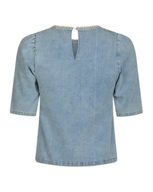ROSIA DENIM EMB TOP