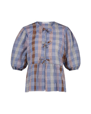 SERENA CHECK BLOUSE