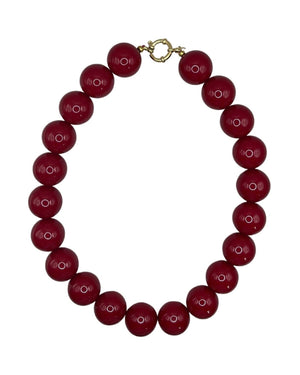 WILMA BURGUNDY NECKLACE