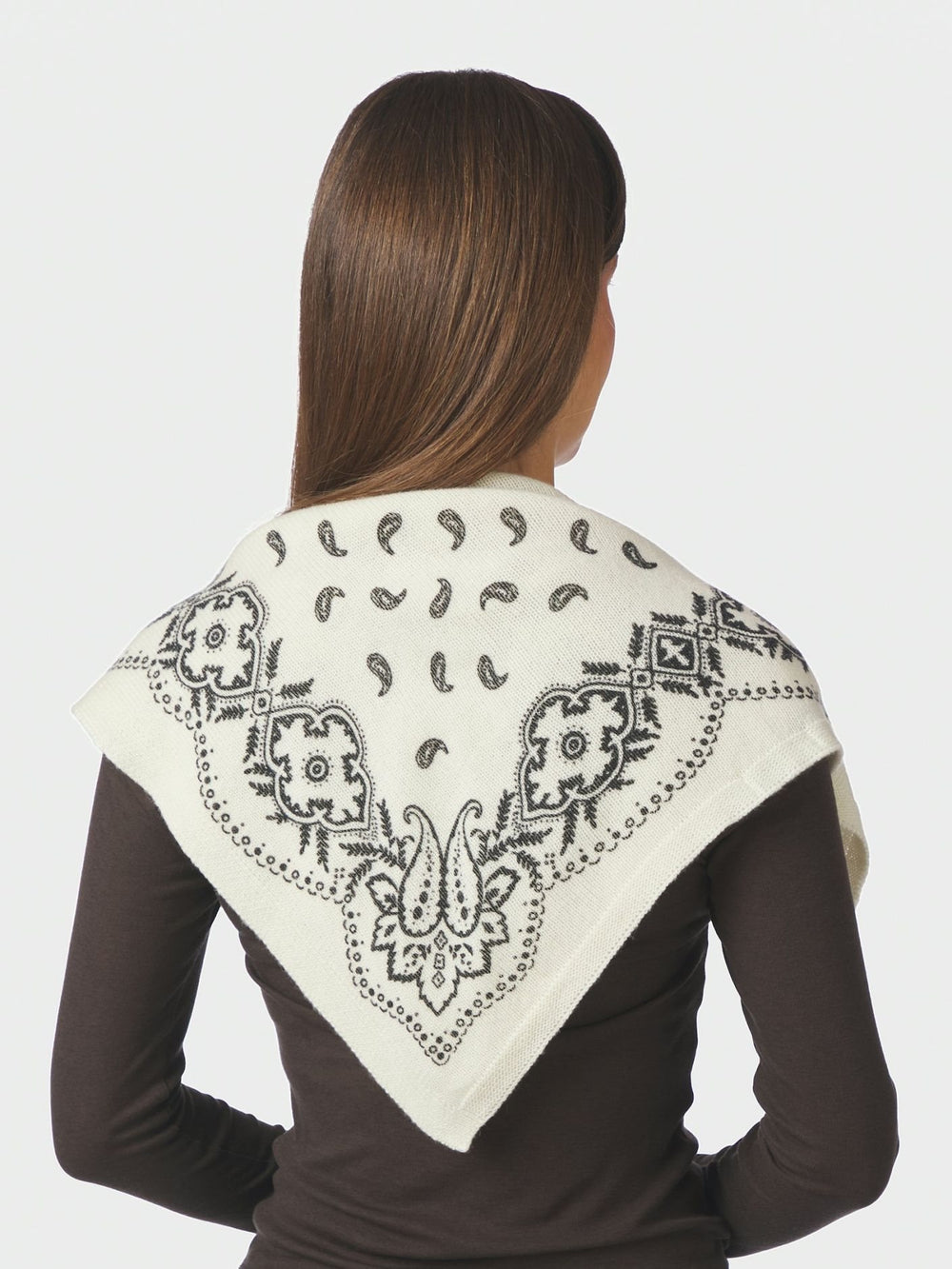 ADELINA PAISLEY KNIT SCARF