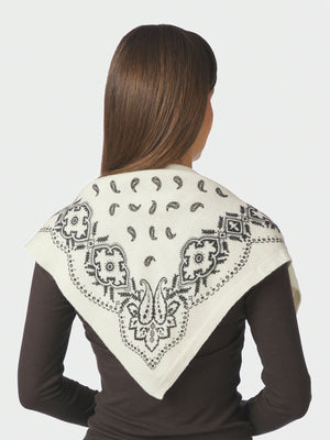 ADELINA PAISLEY KNIT SCARF