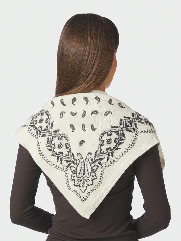 ADELINA PAISLEY KNIT SCARF