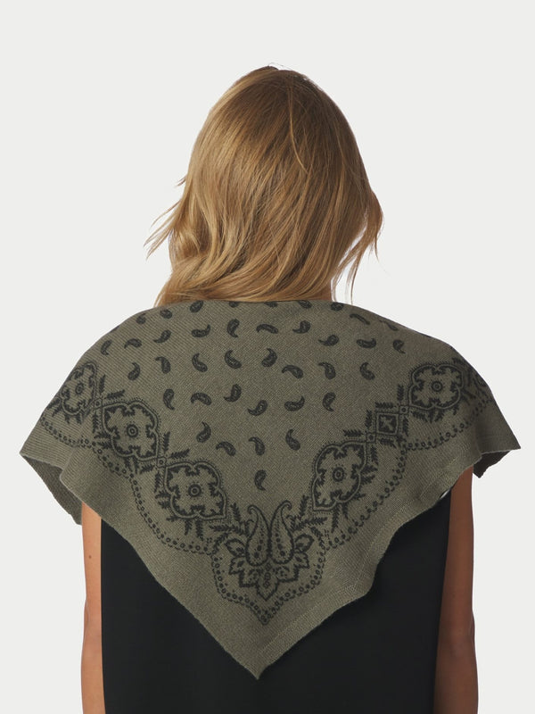 ADELINA PAISLEY KNIT SCARF