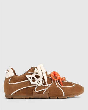 ADORED TAN/WHITE SUEDE