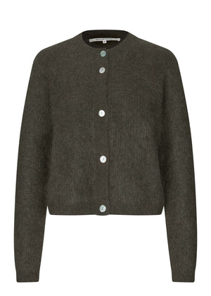 ANDREA KNIT RIB LS CARDIGAN