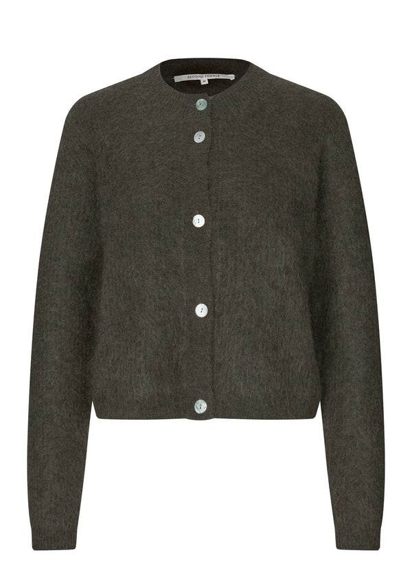 ANDREA KNIT RIB LS CARDIGAN