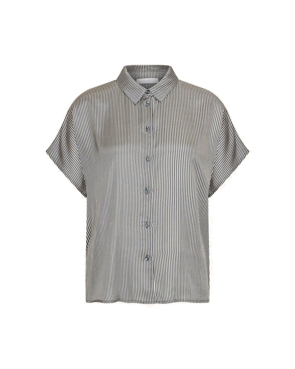 BARLEY SILKY STRIPE BLOUSE