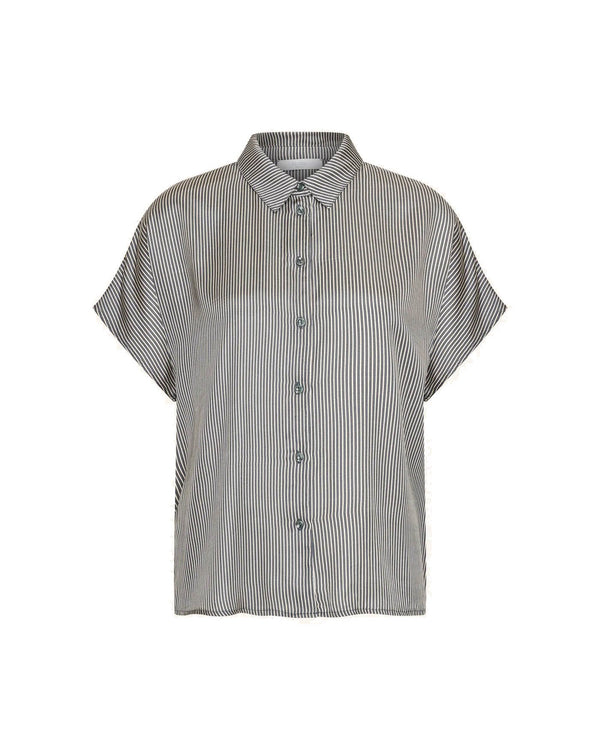 BARLEY SILKY STRIPE BLOUSE