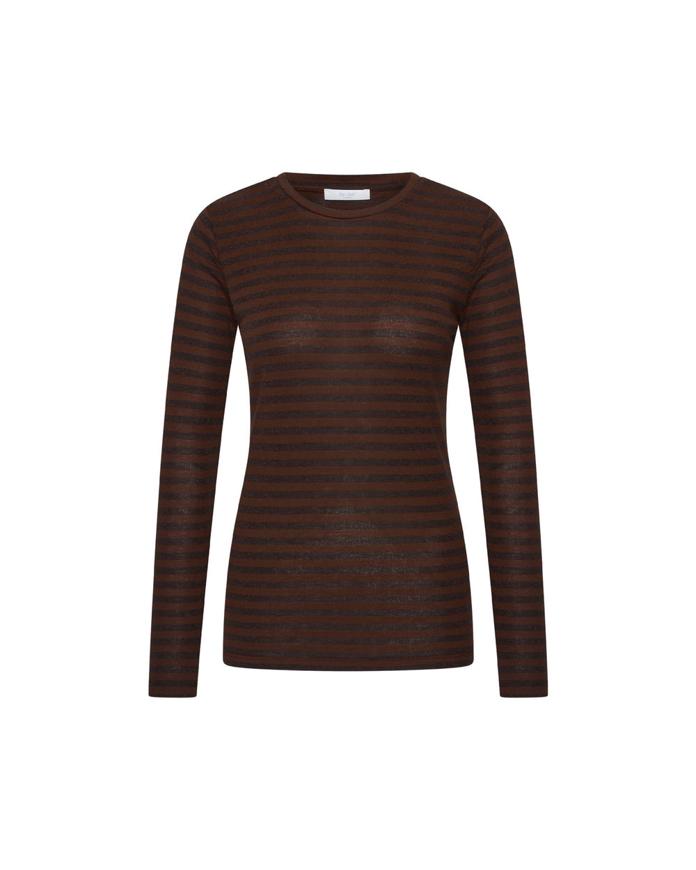 BASIC LS MELANGE STRIPE TOP