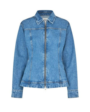 BELTON PEPLUM DENIM JACKET