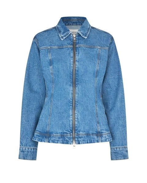 BELTON PEPLUM DENIM JACKET