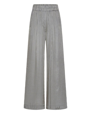 BENJI SILKY STRIPE PANTS