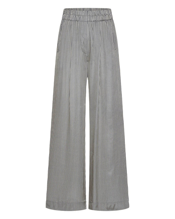 BENJI SILKY STRIPE PANTS