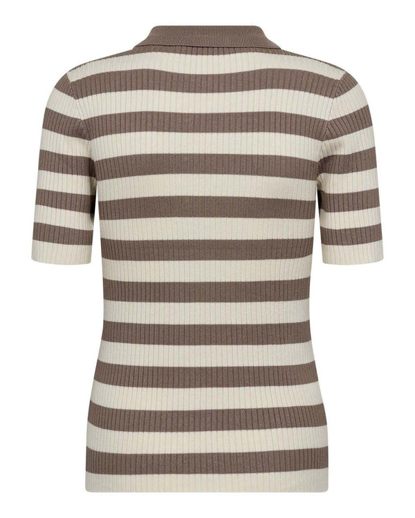 BONNYCC STRIPE S/S POLO KNIT