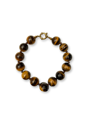 BROWN BIG MIXED BRACELET