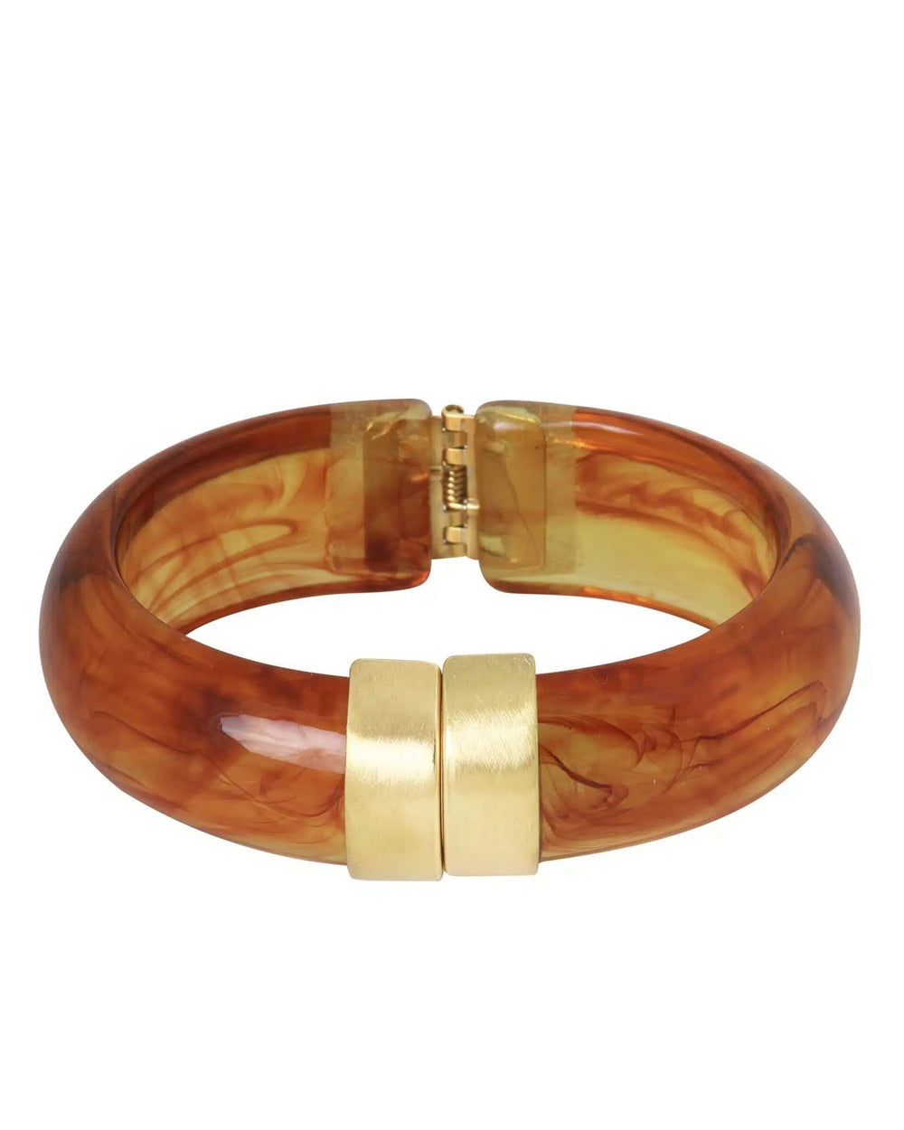 BUMPER BANGLE COGNAC BROWN