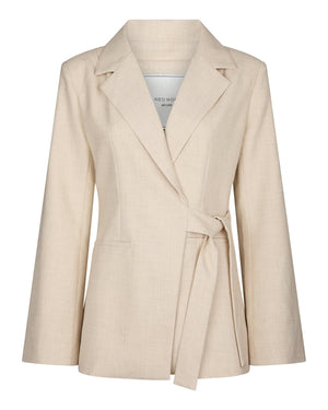 CARMIA MELANGE TIE BLAZER