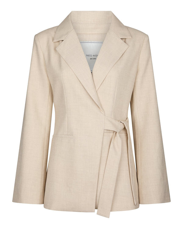 CARMIA MELANGE TIE BLAZER