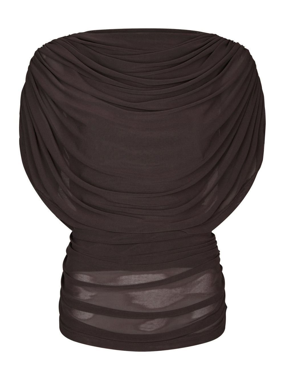 COTTUNA DRAPY MESH TOP