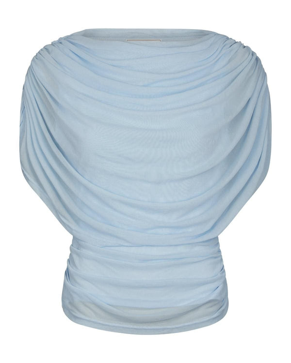 COTTUNA DRAPY MESH TOP