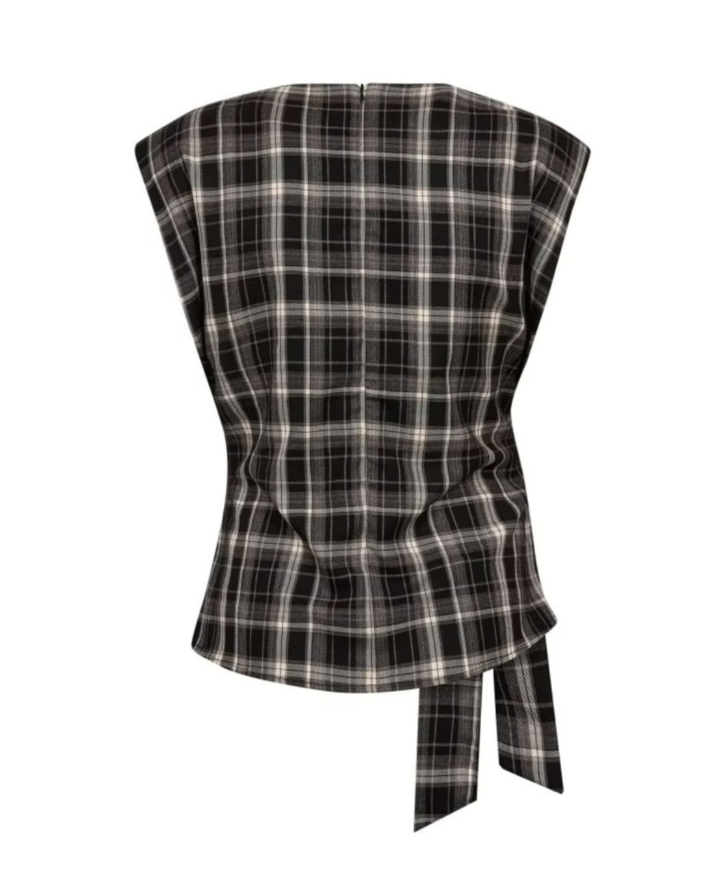 DAGNYCC CHECK PLEAT TOP