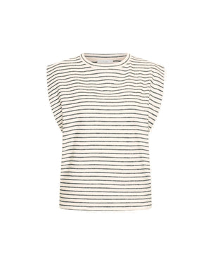 DIEDE HEAVY JERSEY STRIPE TOP